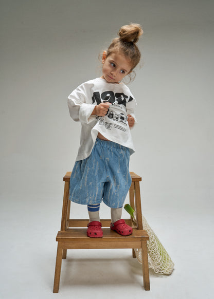 Pantaloncini in Denim Lavorato - Never Say Kids