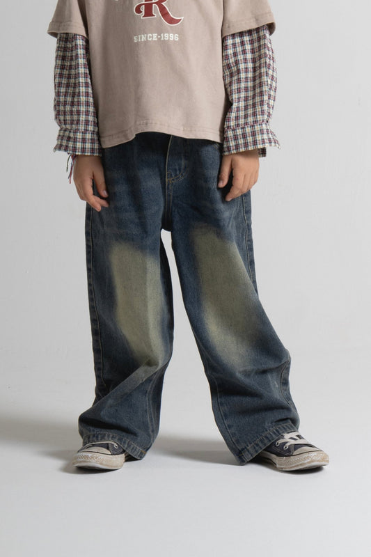 Pantaloni in Denim Slavati - Never Say Kids