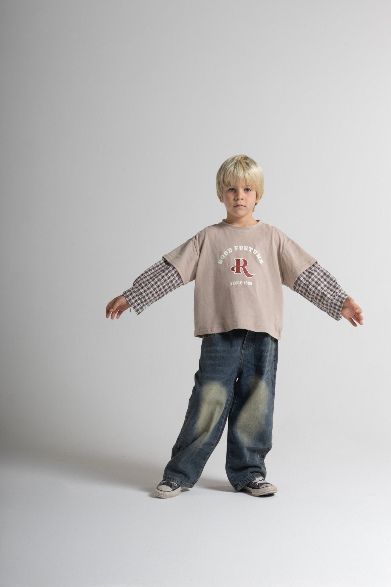 Pantaloni in Denim Slavati - Never Say Kids